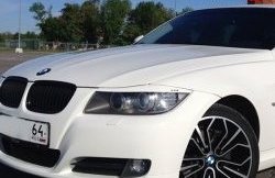 919 р. Комплект ресничек на фары M-VRS BMW 3 серия E90 седан дорестайлинг (2004-2008) (Без отверстий под светодиоды, Неокрашенные)  с доставкой в г. Йошкар-Ола. Увеличить фотографию 2