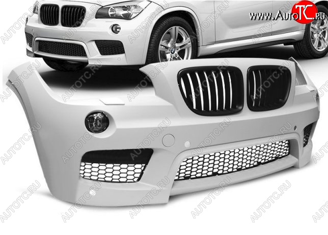 41 399 р. Передний бампер M-pakiet BMW X1 E84 (2009-2015) (Неокрашенный)  с доставкой в г. Йошкар-Ола