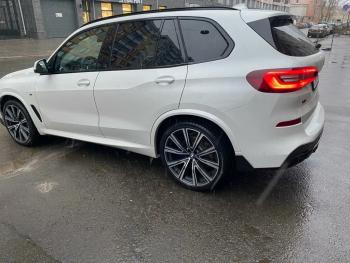 23 499 р. Диффузор заднего бампера М-Perfomance с элеронами  BMW X5  G05 (2018-2022) Inmax (цвет: черный глянец)  с доставкой в г. Йошкар-Ола. Увеличить фотографию 6