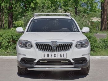 16 999 р. Одинарная защита переднего бампера из трубы d63 мм SLITKOFF Brilliance V5 (2012-2018)  с доставкой в г. Йошкар-Ола. Увеличить фотографию 3