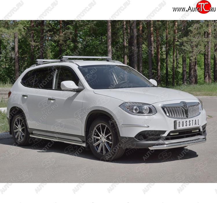 16 999 р. Одинарная защита переднего бампера из трубы d63 мм SLITKOFF Brilliance V5 (2012-2018)  с доставкой в г. Йошкар-Ола