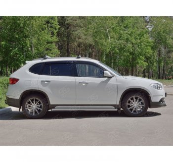 21 999 р. Защита порогов из круглой трубы d63 мм SLITKOFF v1 Brilliance V5 (2012-2018)  с доставкой в г. Йошкар-Ола. Увеличить фотографию 2