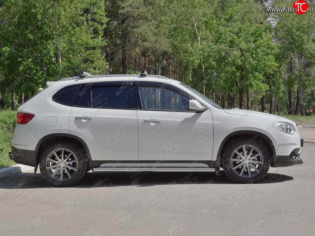 20 849 р. Защита порогов из круглой трубы d63 мм SLITKOFF v2 Brilliance V5 (2012-2018)  с доставкой в г. Йошкар-Ола