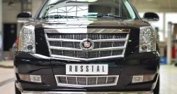 16 299 р. Одинарная защита переднего бампера диаметром 76 мм SLITKOFF  Cadillac Escalade  GMT926 джип 5 дв. (2006-2014) короткая база  с доставкой в г. Йошкар-Ола. Увеличить фотографию 2