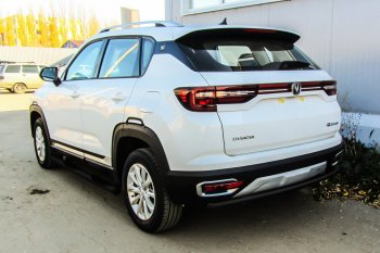 Защита заднего бампера Slitkoff (d42) Changan (Чанган) CS35 Plus (ЦС35) (2018-2022) дорестайлинг