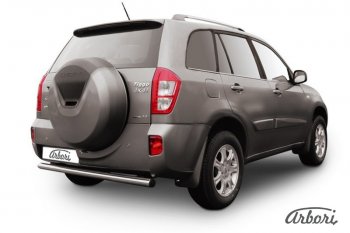 8 279 р. Защита переднего бампера Arbori (легированная сталь, 1 труба d76 mm). Chery Tiggo T11 рестайлинг (2013-2016)  с доставкой в г. Йошкар-Ола. Увеличить фотографию 1