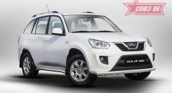 Защита переднего бампера одинарная Souz-96 (d60) Chery Tiggo T11 рестайлинг (2013-2016)