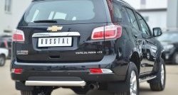 21 399 р. Одинарная защита заднего бампера из трубы диаметром 76 мм SLITKOFF Chevrolet Trailblazer GM800 дорестайлинг (2012-2016)  с доставкой в г. Йошкар-Ола. Увеличить фотографию 4