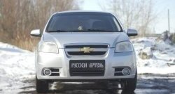 1 039 р. Защитная сетка решетки переднего бампера RA Chevrolet Aveo T250 седан рестайлинг (2006-2011)  с доставкой в г. Йошкар-Ола. Увеличить фотографию 3