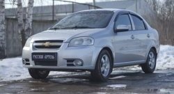 1 039 р. Защитная сетка решетки переднего бампера RA Chevrolet Aveo T250 седан рестайлинг (2006-2011)  с доставкой в г. Йошкар-Ола. Увеличить фотографию 4