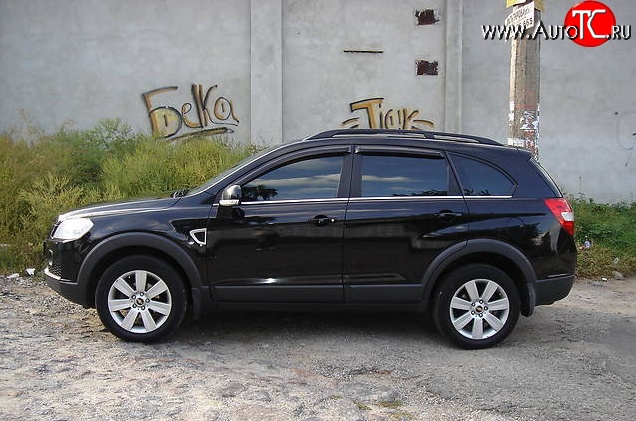 3 199 р. Дефлекторы окон (ветровики) Novline 4 шт. Chevrolet Captiva  дорестайлинг (2006-2011)  с доставкой в г. Йошкар-Ола