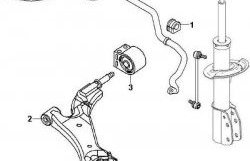 959 р. Полиуретановый сайлентблок нижнего рычага передней подвески (передний) Точка Опоры Daewoo Winstorm (2006-2010)  с доставкой в г. Йошкар-Ола. Увеличить фотографию 2