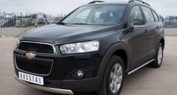 14 999 р. Защита переднего бампера (Ø75х42 мм, нержавейка) Russtal Chevrolet Captiva 1-ый рестайлинг (2011-2013)  с доставкой в г. Йошкар-Ола. Увеличить фотографию 4