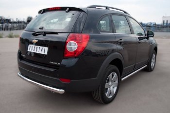 13 299 р. Защита порогов из круглой трубы d63 мм Russtal v3 Chevrolet Captiva 1-ый рестайлинг (2011-2013)  с доставкой в г. Йошкар-Ола. Увеличить фотографию 2