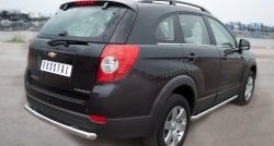 13 849 р. Защита порогов из круглой трубы диаметром 63 мм Russtal Chevrolet Captiva 1-ый рестайлинг (2011-2013) (Защита порогов с со скосами на торцах (вариант 1))  с доставкой в г. Йошкар-Ола. Увеличить фотографию 4