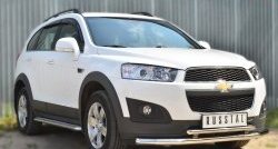 24 649 р. Широкая защита порогов (рестайлинг) SLITKOFF Chevrolet Captiva 2-ой рестайлинг (2013-2016)  с доставкой в г. Йошкар-Ола. Увеличить фотографию 3