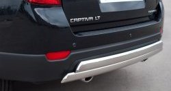 25 999 р. Защита заднего бампера (2 трубы Ø76х42 мм, нержавейка) Russtal Chevrolet Captiva 1-ый рестайлинг (2011-2013)  с доставкой в г. Йошкар-Ола. Увеличить фотографию 2