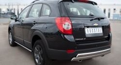 25 999 р. Защита заднего бампера (2 трубы Ø76х42 мм, нержавейка) Russtal Chevrolet Captiva 1-ый рестайлинг (2011-2013)  с доставкой в г. Йошкар-Ола. Увеличить фотографию 4