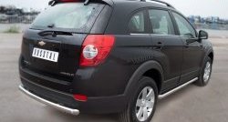 13 349 р. Одинарная защита заднего бампера из трубы диаметром 63 мм SLITKOFF  Chevrolet Captiva (2011-2013) 1-ый рестайлинг  с доставкой в г. Йошкар-Ола. Увеличить фотографию 4