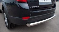 13 399 р. Одинарная защита заднего бампера из трубы диаметром 76 мм SLITKOFF  Chevrolet Captiva (2011-2013) 1-ый рестайлинг  с доставкой в г. Йошкар-Ола. Увеличить фотографию 2