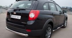 13 399 р. Одинарная защита заднего бампера из трубы диаметром 76 мм SLITKOFF  Chevrolet Captiva (2011-2013) 1-ый рестайлинг  с доставкой в г. Йошкар-Ола. Увеличить фотографию 4