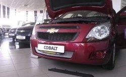 2 189 р. Нижняя сетка на бампер Russtal (хром) Chevrolet Cobalt седан дорестайлинг (2011-2016)  с доставкой в г. Йошкар-Ола. Увеличить фотографию 3