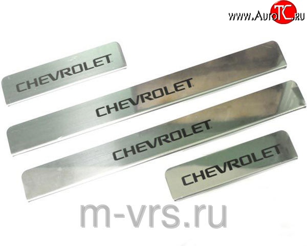 649 р. Накладки на порожки автомобиля M-VRS (нанесение надписи методом окраски) Chevrolet Cruze J305 хэтчбек дорестайлинг (2009-2012)  с доставкой в г. Йошкар-Ола