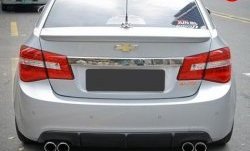 3 299 р. Диффузор заднего бампера с двумя выхлопами Секвентум v1 Chevrolet Cruze J300 седан дорестайлинг (2009-2012) (Неокрашенная)  с доставкой в г. Йошкар-Ола. Увеличить фотографию 2