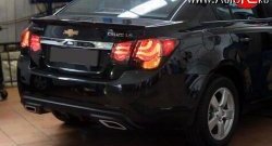 3 899 р. Диффузор заднего бампера Sport  Chevrolet Cruze  J300 (2009-2012) седан дорестайлинг (Текстурный пластик (шагрень))  с доставкой в г. Йошкар-Ола. Увеличить фотографию 7