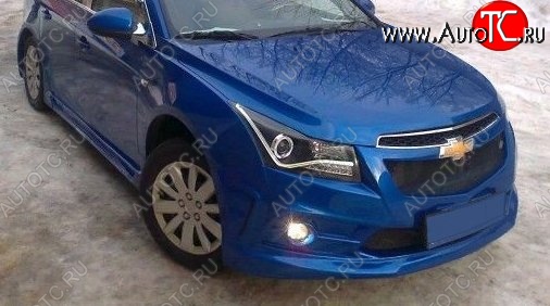 6 999 р. Передний бампер Sport Chevrolet Cruze J308 универсал рестайлинг (2012-2015) (Неокрашенный)  с доставкой в г. Йошкар-Ола