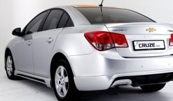 4 199 р. Пороги накладки Extrime Chevrolet Cruze J300 седан рестайлинг (2012-2015) (Неокрашенные)  с доставкой в г. Йошкар-Ола. Увеличить фотографию 2