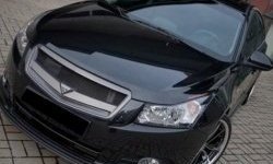 2 999 р. Решётка радиатора Road Runs style Chevrolet Cruze J300 седан рестайлинг (2012-2015) (Неокрашенная)  с доставкой в г. Йошкар-Ола. Увеличить фотографию 2