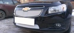 1 559 р. Нижняя сетка на бампер Russtal (хром) Chevrolet Cruze J300 седан рестайлинг (2012-2015)  с доставкой в г. Йошкар-Ола. Увеличить фотографию 3