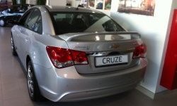 6 849 р. Спойлер LitCompany Chevrolet Cruze J300 седан дорестайлинг (2009-2012) (Неокрашенный)  с доставкой в г. Йошкар-Ола. Увеличить фотографию 1