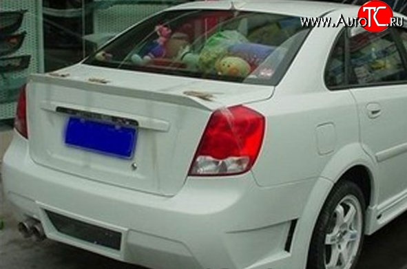 3 499 р. Лип спойлер M-VRS V2 Chevrolet Lacetti седан (2002-2013) (Неокрашенный)  с доставкой в г. Йошкар-Ола