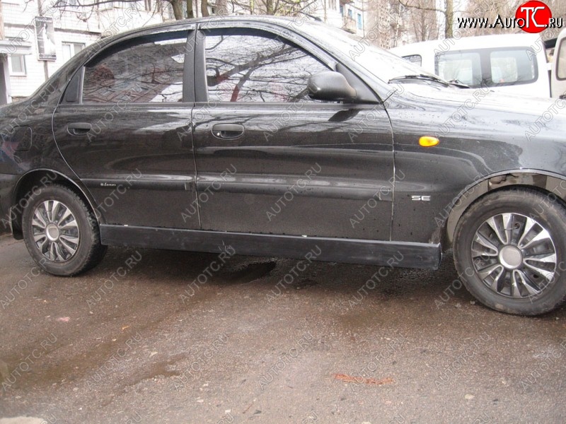 4 499 р. Пороги накладки Miller Daewoo Lanos T100 дорестайлинг, седан (1997-2002) (Неокрашенные)  с доставкой в г. Йошкар-Ола