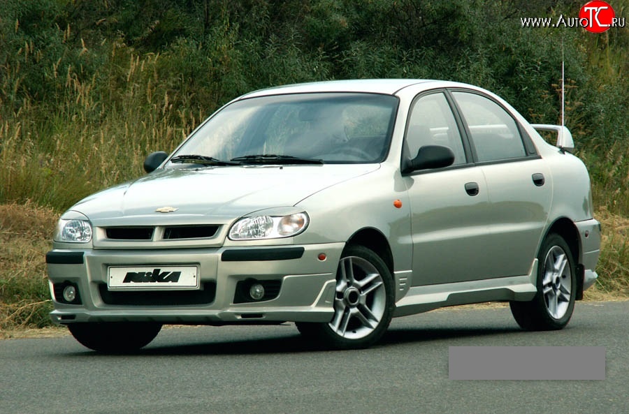 4 049 р. Пороги накладки Nika Daewoo Lanos T100 дорестайлинг, седан (1997-2002) (Неокрашенные)  с доставкой в г. Йошкар-Ола