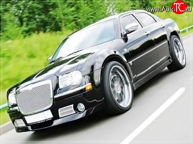 15 699 р. Накладка на передний бампер La Connection Chrysler 300C LX седан (2004-2011) (Неокрашенная)  с доставкой в г. Йошкар-Ола