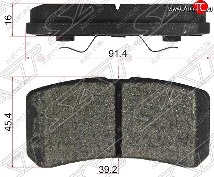 1 099 р. Колодки тормозные задние SAT  Mitsubishi ASX 3-ий рестайлинг (2019-2025)  с доставкой в г. Йошкар-Ола