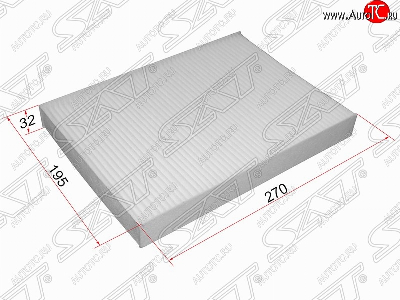 293 р. Фильтр салонный SAT (270х175х32 mm)  CITROEN C5 ( RD,  RW) (2008-2017), Peugeot 407 ( седан,  универсал) (2004-2011)  с доставкой в г. Йошкар-Ола