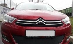 Сетка на бампер (хетчбек) Russtal (черная) CITROEN C4 B7 хэтчбэк 5 дв. (2011-2018)