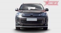 17 639 р. Защита переднего бампера одинарная Souz-96 Premium (d60) CITROEN C4 aircross (2012-2017)  с доставкой в г. Йошкар-Ола. Увеличить фотографию 2