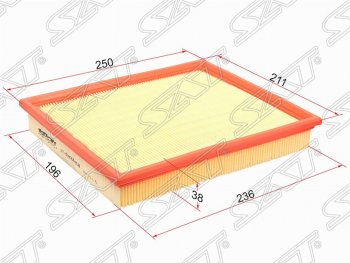 Фильтр воздушный двигателя SAT (1.5, 1.6, 2.0) Daewoo (Даеву) Espero (Эсперо) (1990-1999),  Nexia (Нексия) ( дорестайлинг,  рестайлинг) (1995-2015), Opel (Опель) Kadett (Кадет)  E (1984-1991)