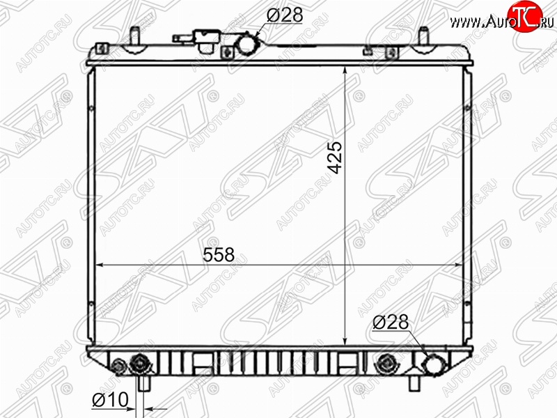 7 699 р. Радиатор двигателя SAT (пластинчатый, МКПП/АКПП) Daihatsu Terios J200 дорестайлинг (2006-2009)  с доставкой в г. Йошкар-Ола