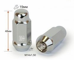 169 р. Колёсная гайка Вектор M14 1.5 Уаз Патриот 23632 2-ой рестайлинг пикап (2016-2025). Увеличить фотографию 1