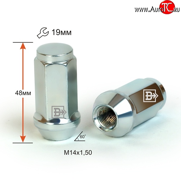 169 р. Колёсная гайка Вектор M14x1.5    с доставкой в г. Йошкар-Ола