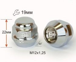 Колёсная гайка Вектор M12 1.25 ВИС 2346 бортовой грузовик дорестайлинг (1998-2016) 