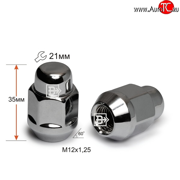 77 р. Колёсная гайка Вектор M12 1.25    с доставкой в г. Йошкар-Ола