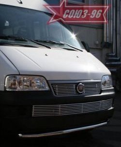 11 564 р. Защита переднего бампера одинарная Souz-96 (d60) Fiat Ducato 250 (2006-2014)  с доставкой в г. Йошкар-Ола. Увеличить фотографию 2