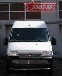 11 564 р. Защита переднего бампера одинарная Souz-96 (d60) Fiat Ducato 250 (2006-2014)  с доставкой в г. Йошкар-Ола. Увеличить фотографию 3